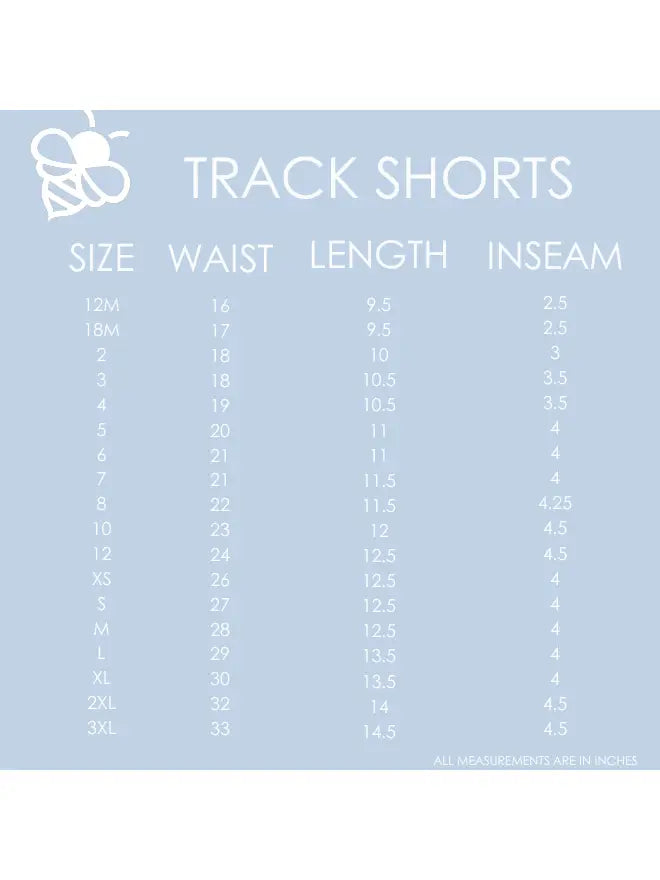 Sugar Bee-Sugar Bee Red Tulip Retro Track Short-Whoopsie Daisy