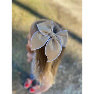 The Little Piggy Bow Co Large Hemmed Bow