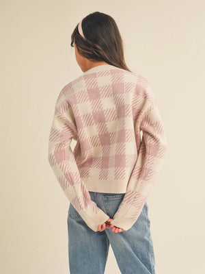 Heart & Arrow Houndstooth Sweater