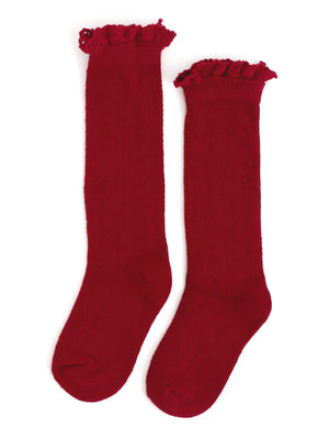 Little Stockings Co Fancy Lace Knee Socks
