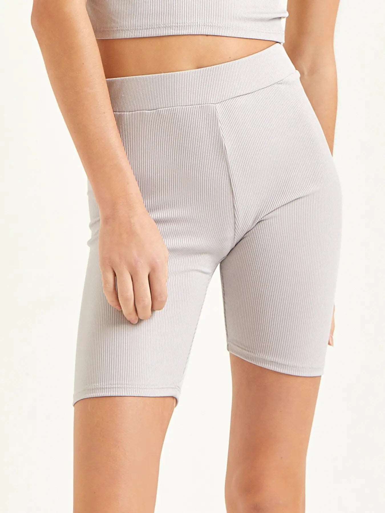 Good Girl-Good Girl Ribbed BikerShorts-Whoopsie Daisy