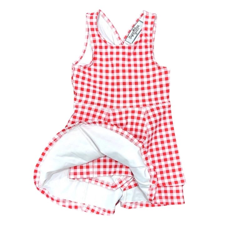 Sugar Bee-Sugar Bee Gingham Tennis Dress-Whoopsie Daisy