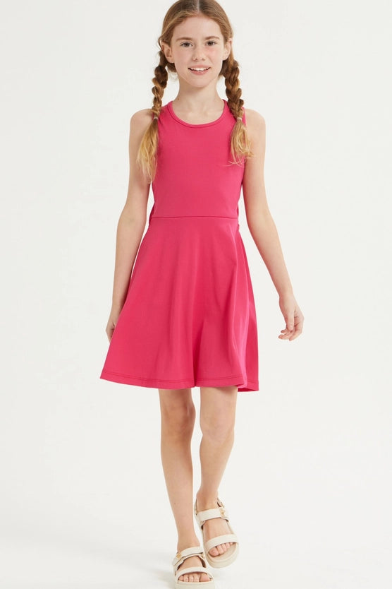 Good Girl-Good Girl Fit 7 Flare Cut out Back Dress-Whoopsie Daisy