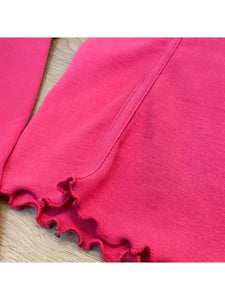 Paper Flower-Paper Flower Magenta Long Sleeve Rib Top-Whoopsie Daisy
