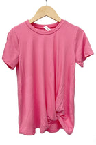 Good Girl-Good Girl Twisted Knot Short Sleeve Top-Whoopsie Daisy