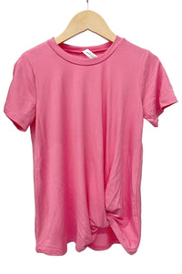 Good Girl-Good Girl Twisted Knot Short Sleeve Top-Whoopsie Daisy