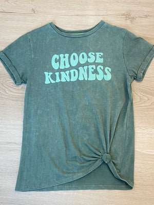 Sweet Soul Choose Kindness Green Tonal T- Shirt