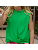 Sugar Bee-Sugar Bee Knot Front Top-Whoopsie Daisy