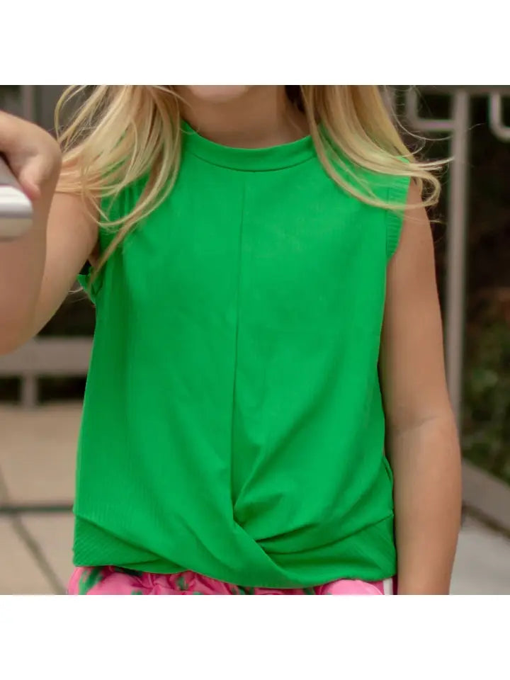 Sugar Bee-Sugar Bee Knot Front Top-Whoopsie Daisy