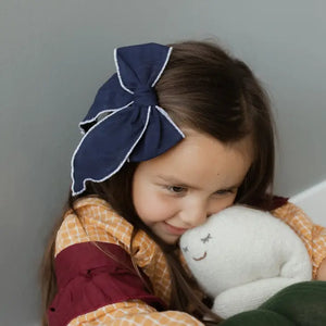 The Little Piggy Bow Co Large Hemmed Bow
