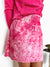 Paper Flower Magenta Washed Pocket Knit Skirt