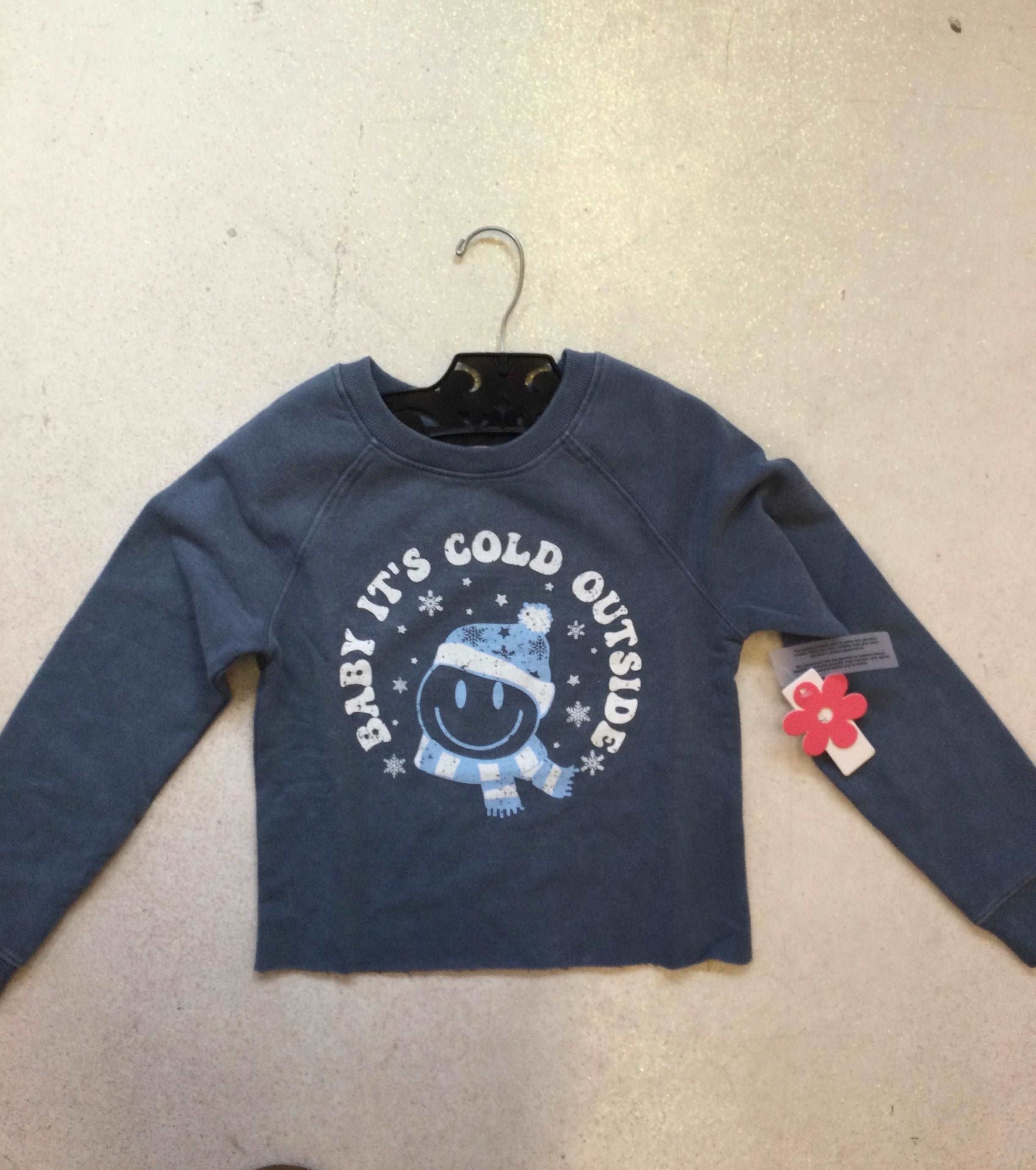 Paper Flower-Paper Flower Baby It's Cold Outside Sweatshirt-Whoopsie Daisy