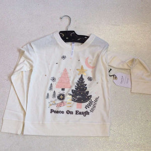 Sweet Soul Tween-Sweet Soul Tween Peace On earth Long Sleeve Tee-Whoopsie Daisy