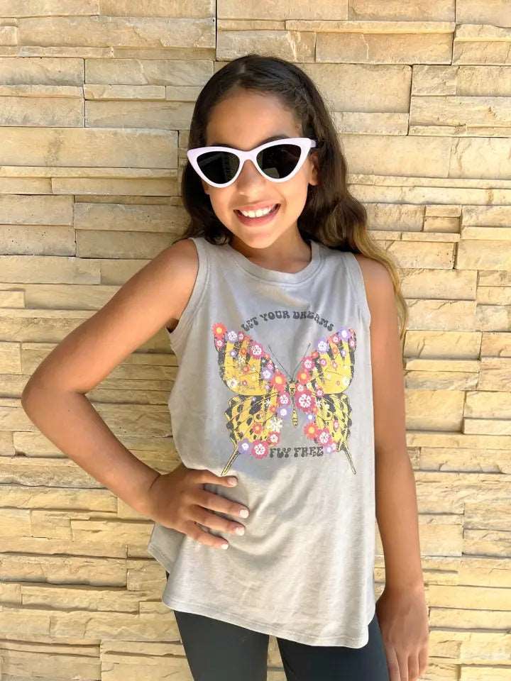 Sweet Soul Tween-Sweet Soul Fly Free Butterfly Tank-Whoopsie Daisy