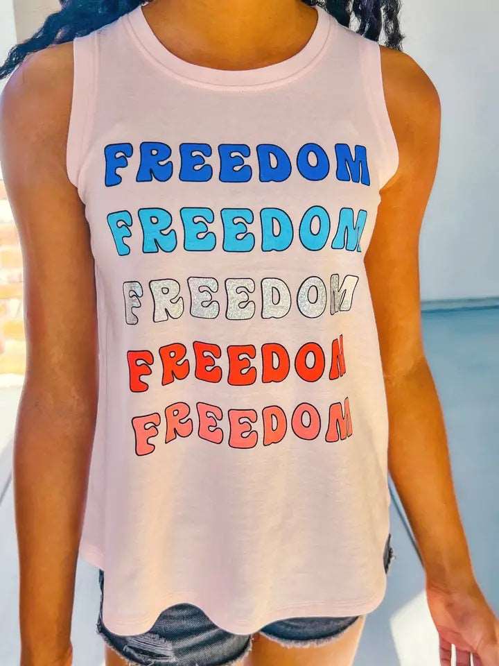 Sweet Soul Tween-Sweet Soul Freedom Freedom Freedom Tank-Whoopsie Daisy