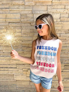 Sweet Soul Tween-Sweet Soul Freedom Freedom Freedom Tank-Whoopsie Daisy