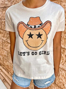 Sweet Soul Tween-Sweet Soul Smiley Face Let's Go Girl Tee-Whoopsie Daisy