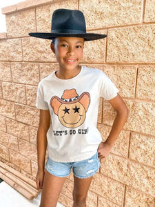 Sweet Soul Tween-Sweet Soul Smiley Face Let's Go Girl Tee-Whoopsie Daisy