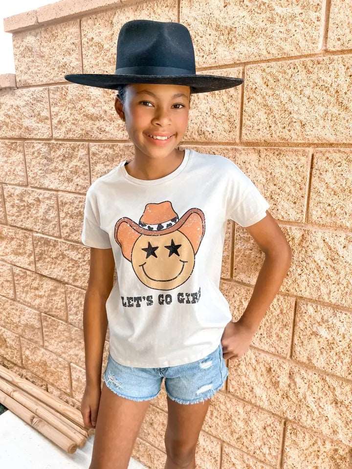 Sweet Soul Tween-Sweet Soul Smiley Face Let's Go Girl Tee-Whoopsie Daisy
