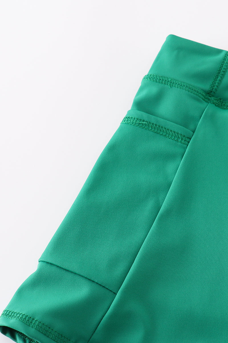 Green active sporty yoga girl skirt (skirt has build in liner)