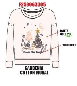Sweet Soul Tween-Sweet Soul Tween Peace On earth Long Sleeve Tee-Whoopsie Daisy