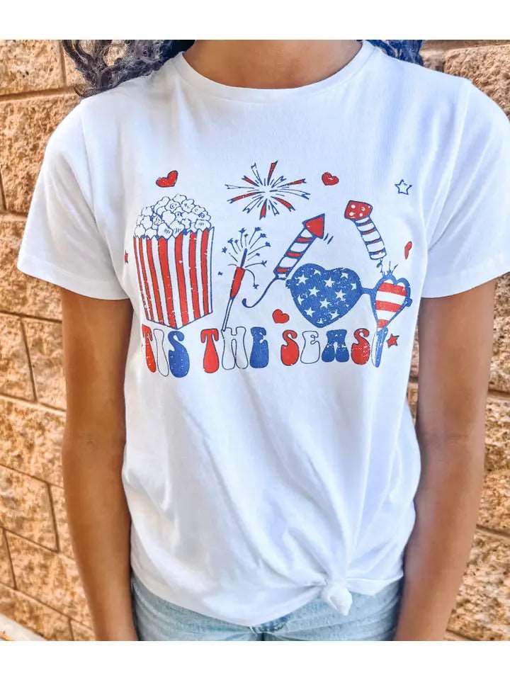 Sweet Soul Tween-Sweet Soul Tis The Season for Fireworks Tee-Whoopsie Daisy