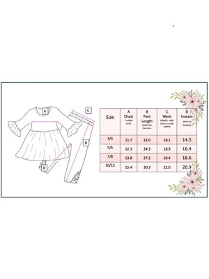 Adorable Sweetness Sage Floral Tunic & Pant Set