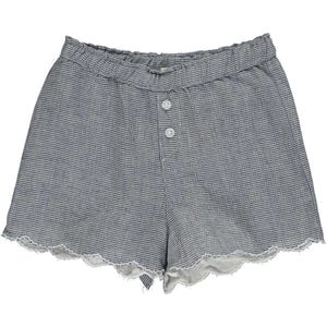 Vignette-Vignette Beatrix Check Scalloped Short-Whoopsie Daisy