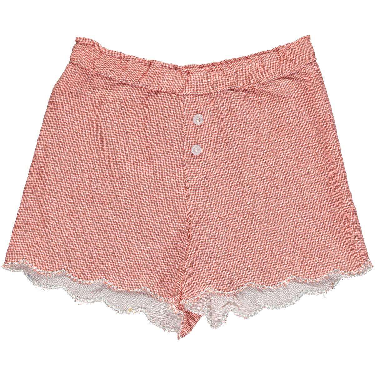 Vignette-Vignette Beatrix Check Scalloped Short-Whoopsie Daisy
