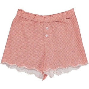 Vignette-Vignette Beatrix Check Scalloped Short-Whoopsie Daisy