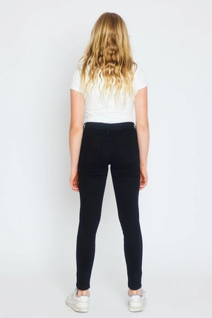 Kan Can Mid Rise Black Skinny Stretch Jean