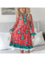 Oopsie Daisy Red & Green Tree Holiday Gown