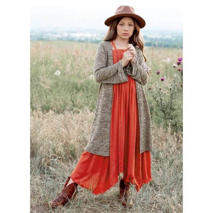 Joyfolie-Joyfolie Ximina Duster Tree Bark-Whoopsie Daisy