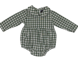 Emma Jean Kids-Emma Jean Kids Dylan Sage Gingham Bubble-Whoopsie Daisy