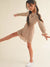 Heart & Arrow Peplum Crinkle Dress