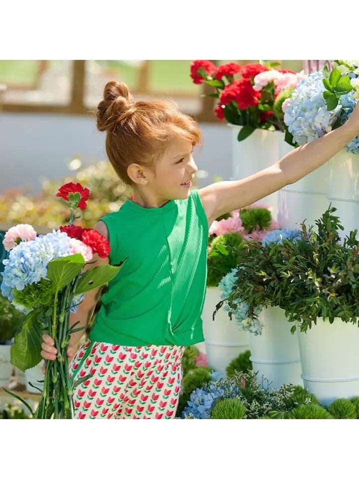 Sugar Bee-Sugar Bee Red Tulip Retro Track Short-Whoopsie Daisy