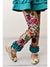Adorable Sweethness Teal & Plum Floral Pant Set