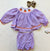 Lottie Lou Purple Gingham Pumpkin Dress and Bloomer