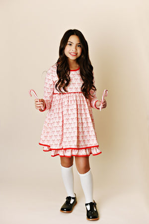 Swoon Baby Candy Cane Lane Dress
