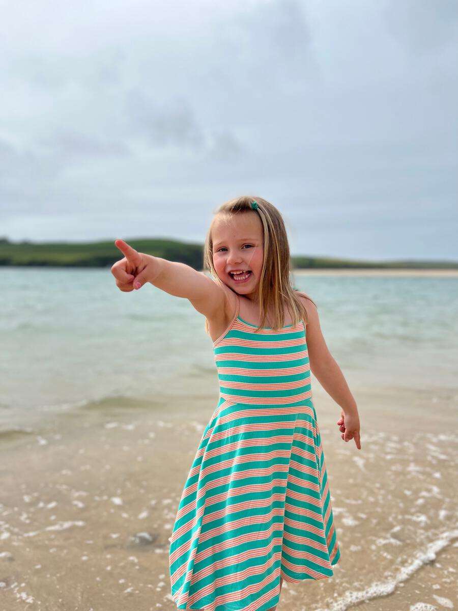 Vignette-Vignette Tori Ribbed Stripe Dress-Whoopsie Daisy