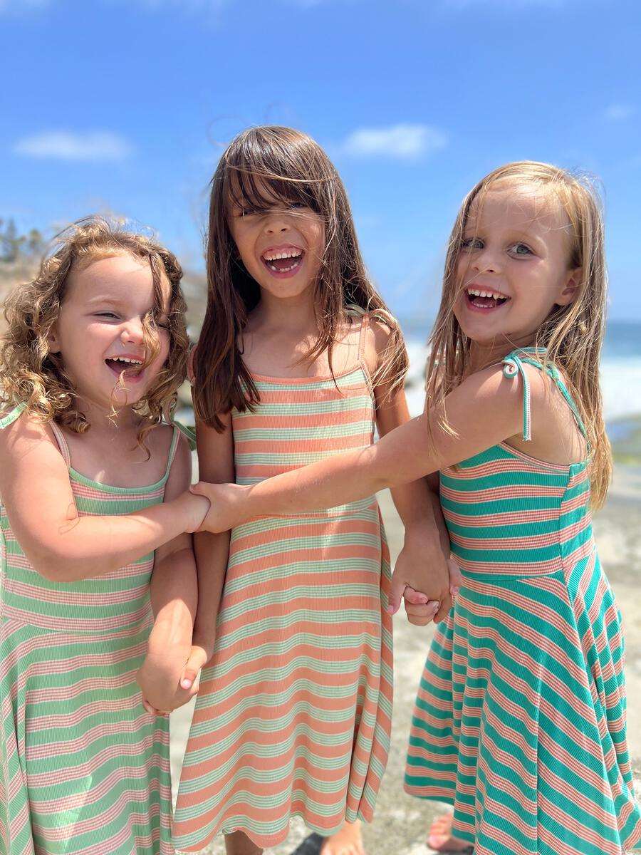 Vignette-Vignette Tori Ribbed Stripe Dress-Whoopsie Daisy