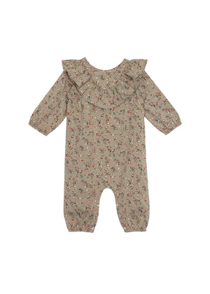 Mabel & Honey Berry and Olive Wreath Printed Romper