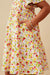 Hayden Ditsy Floral Flutter Sleeve V Neck Dress