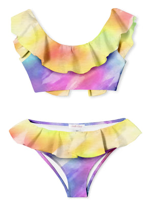 Stella Cove Purple & Yellow Sunshine Bikini