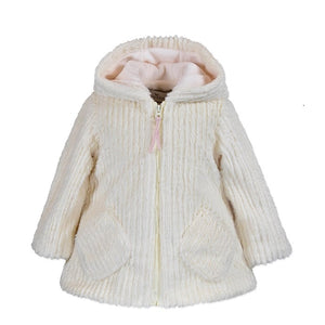 Widgeon Fur Pom Hooded Coat