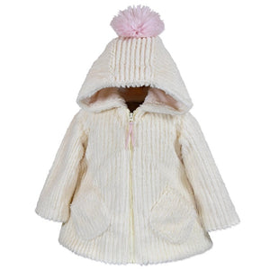 Widgeon Fur Pom Hooded Coat