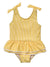 Snapper Rock Marigold Stripe Skirted One Piece Swimsuit